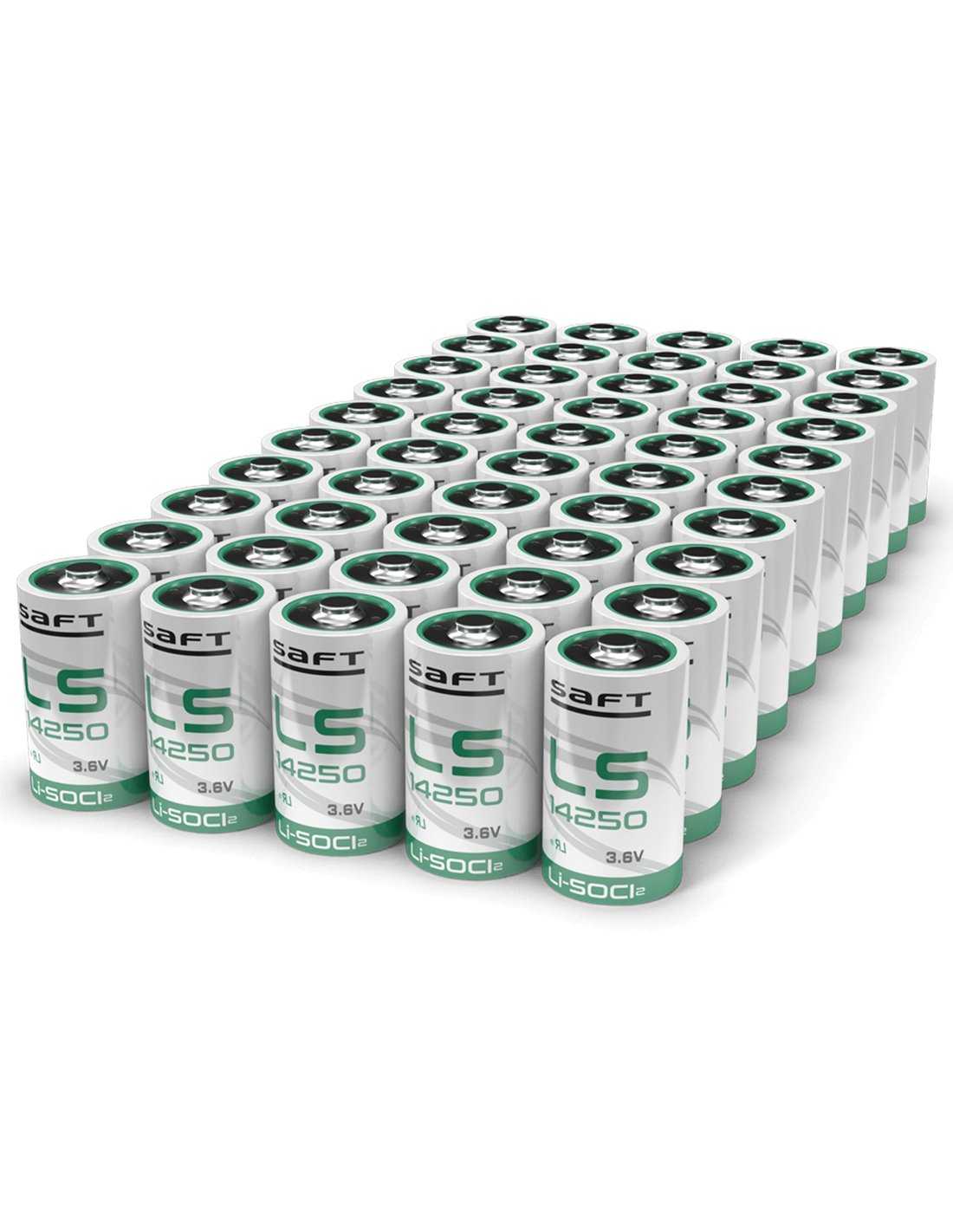 Pile LS14250 Lithium 3.6V 1/2AA Saft Made in France : : High-Tech