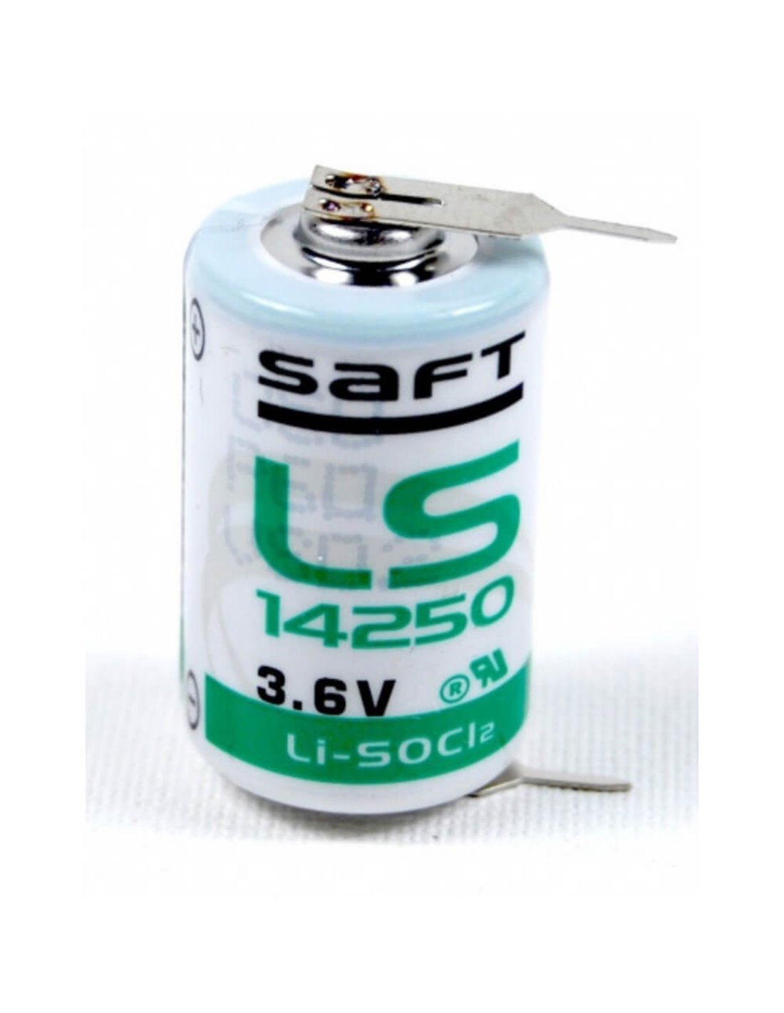 Pile Lithium 3.6V SAFT LS14250 format  1/2 AA  - NON RECHARGEABLE