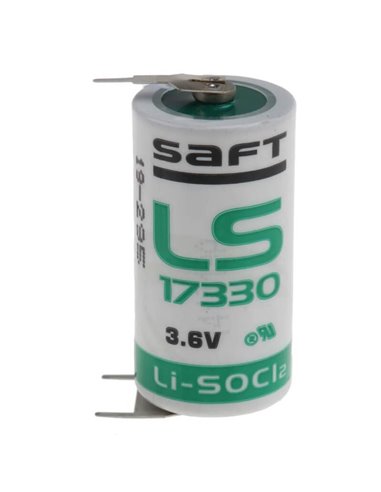 Pile 2-3A 3.6V Lithium Thionyle Chloride 2.1Ah LS17330 SAFT